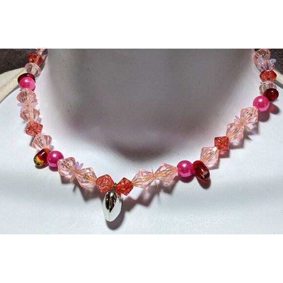 Handmade Beaded Coquette Necklace - Picture 8 of 9